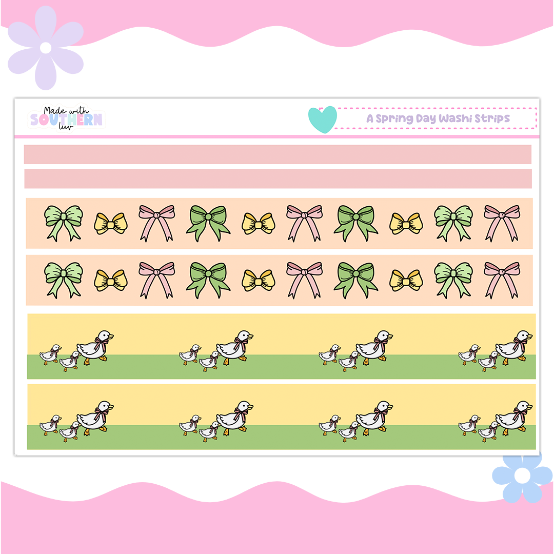 A SPRING DAY WASHI STRIPS