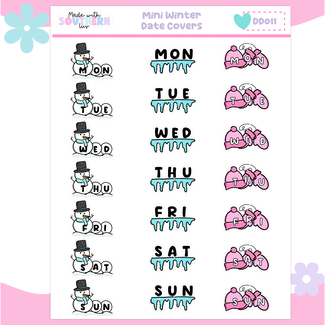 DD011 | MINI WINTER DATE COVERS