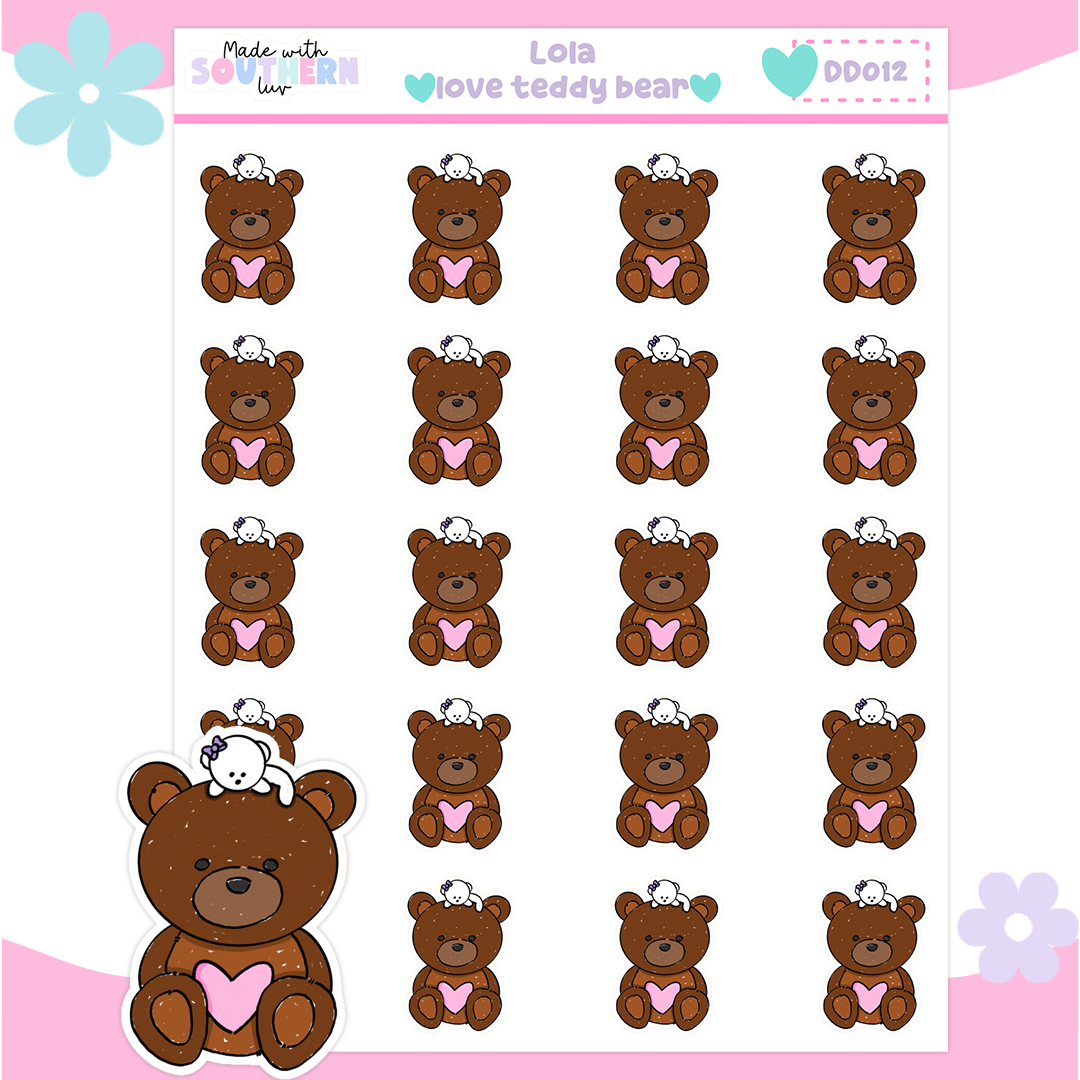 DD012 | LOLA | LOVE TEDDY BEAR