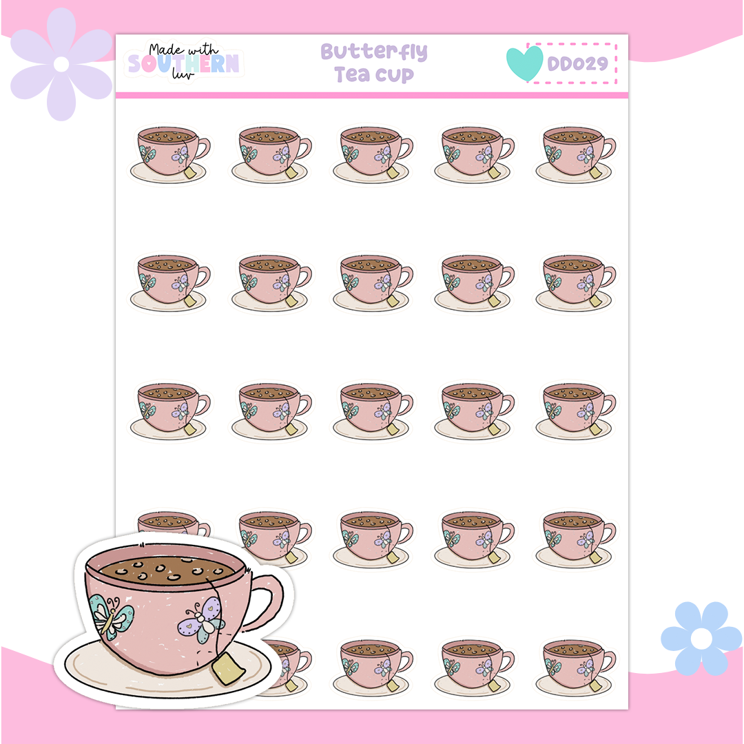 DD029 | BUTTERFLY TEA CUP