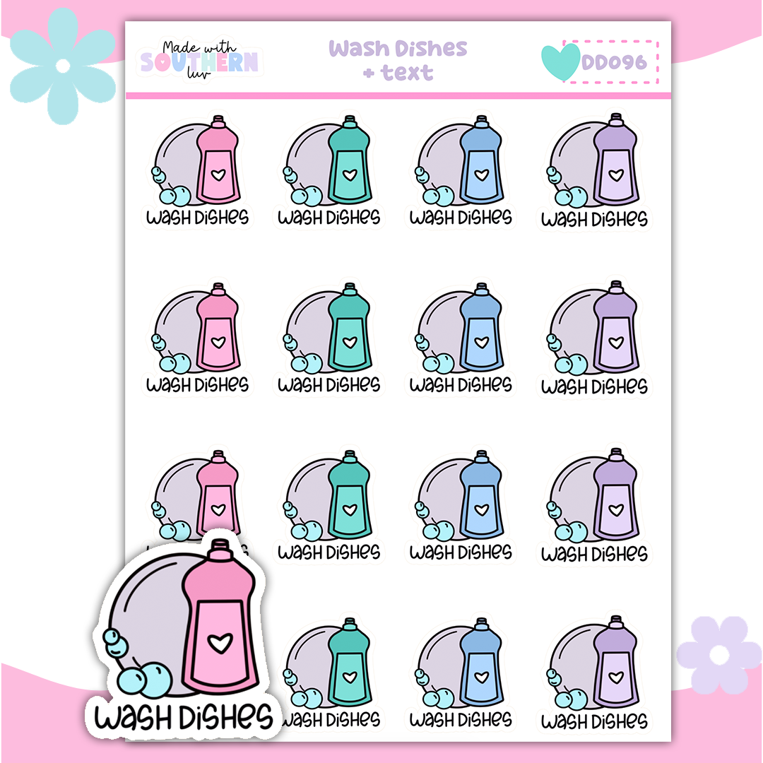 DD096 | WASH DISHES - TEXT