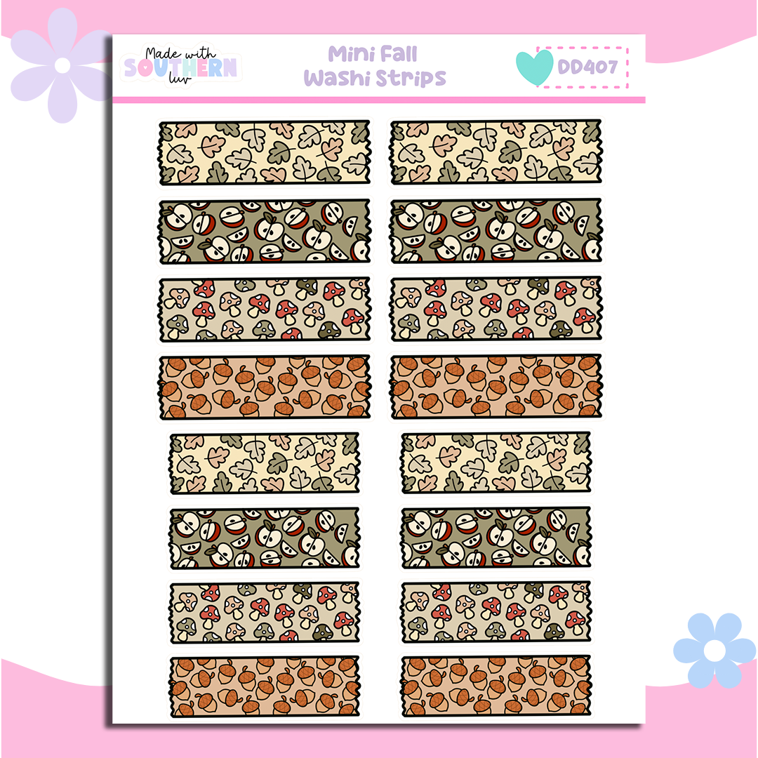 DD407 | MINI FALL WASHI STRIPS