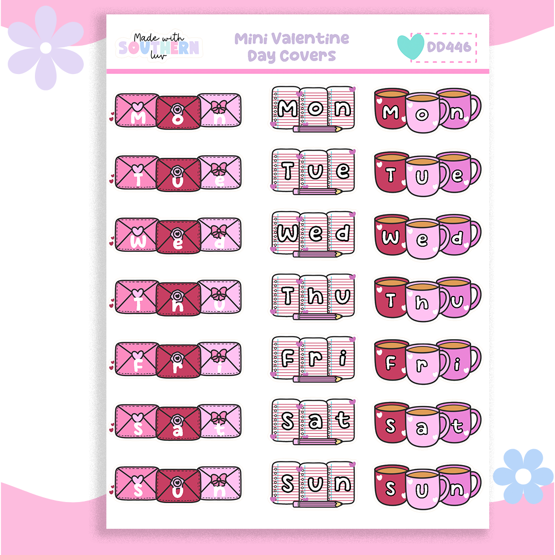 DD446 | MINI VALENTINE DAY COVERS