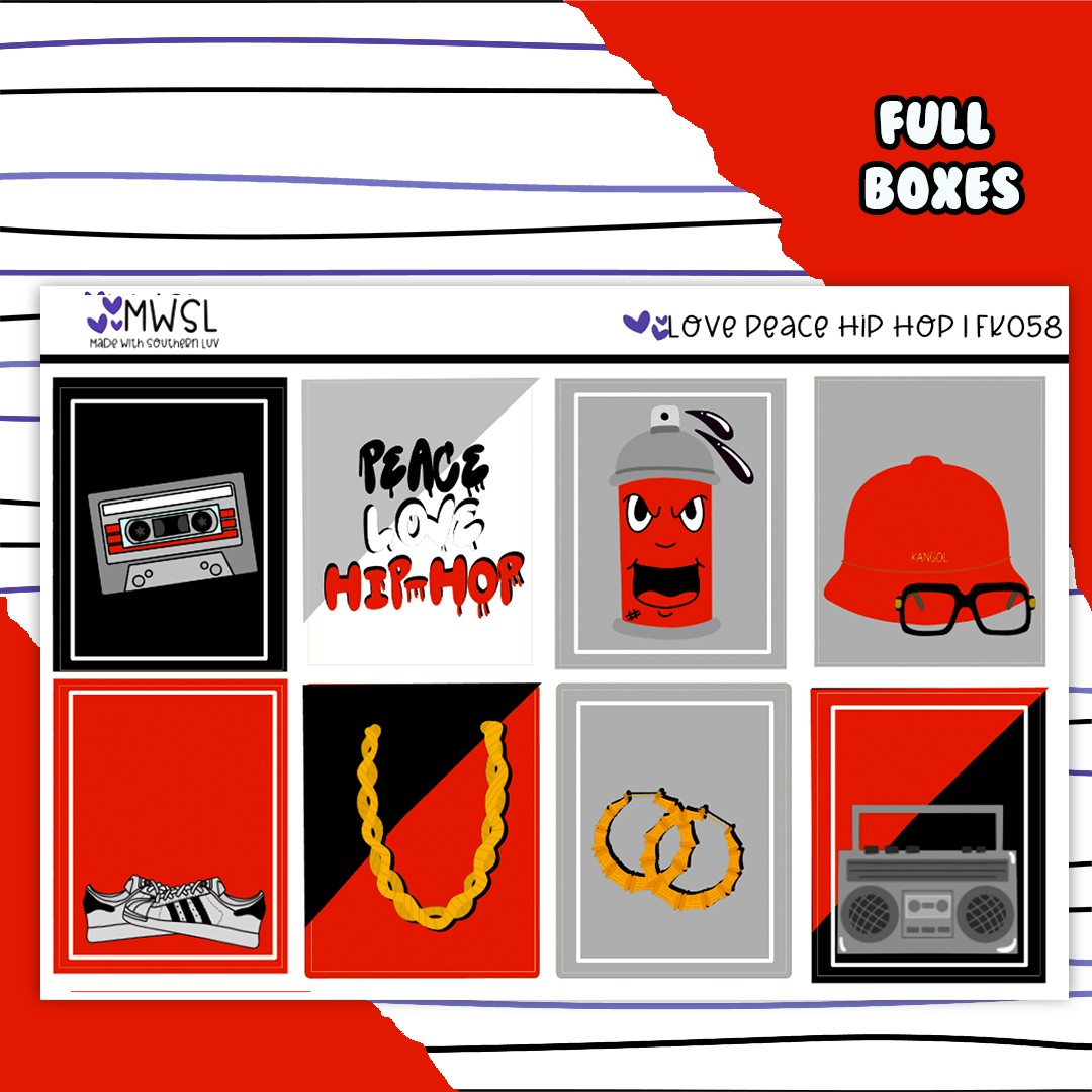 FK058 | LOVE PEACE HIP HOP FULL KIT