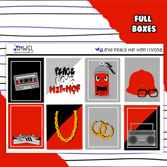 FK058 | LOVE PEACE HIP HOP FULL KIT