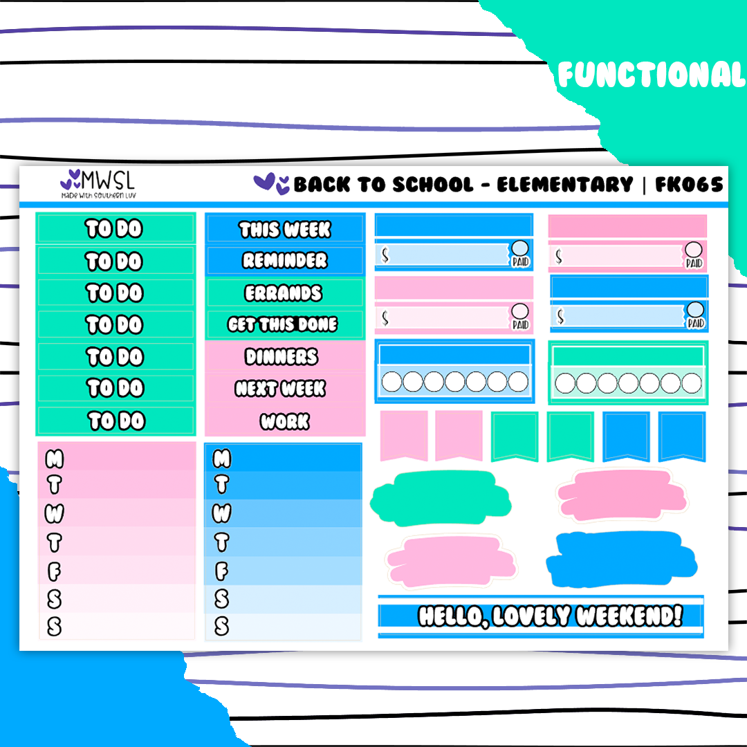 FK065 | BACK TO SCHOOL - ELEMENTARY FULL KIT
