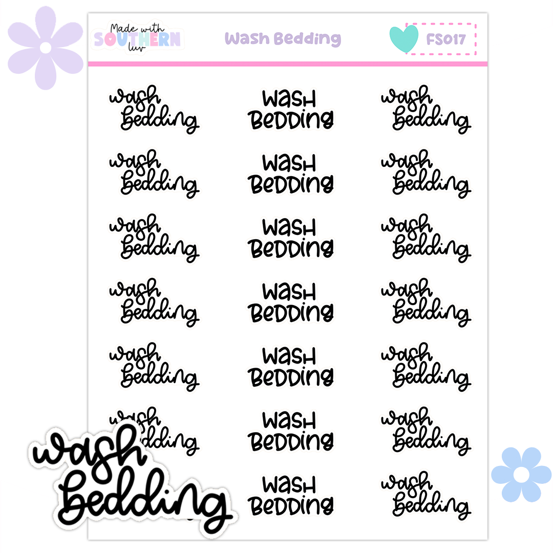 FS017 | WASH BEDDING - FUNCTIONAL SCRIPT