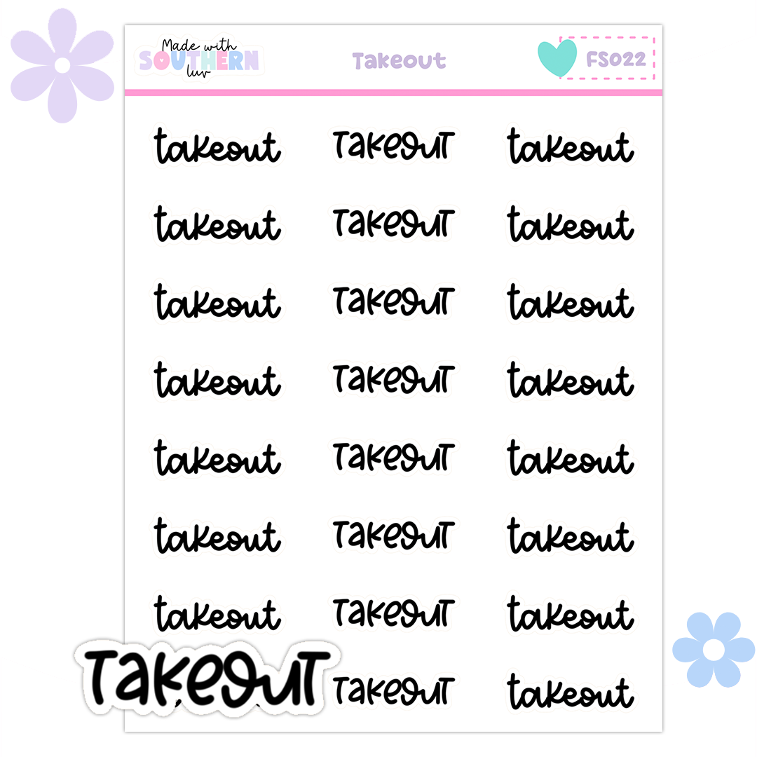 FS022 | TAKEOUT - FUNCTIONAL SCRIPT
