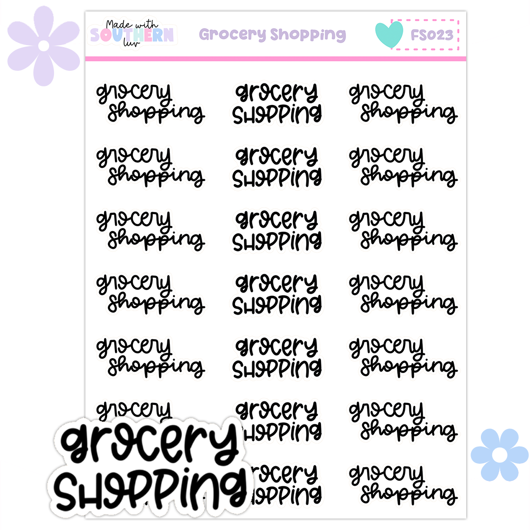 FS023 | GROCERY SHOPPING - FUNCTIONAL SCRIPT