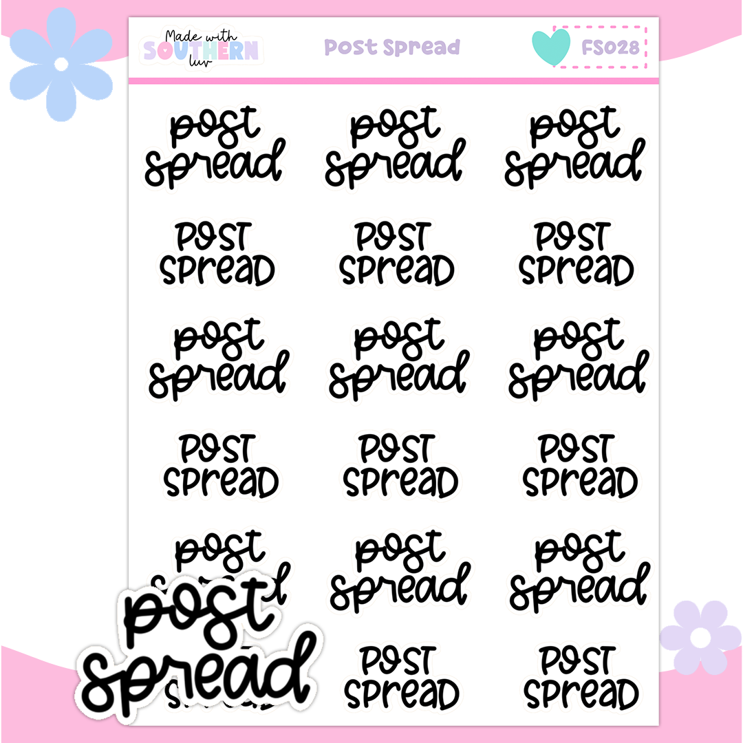FS028 | POST SPREAD - FUNCTIONAL SCRIPT