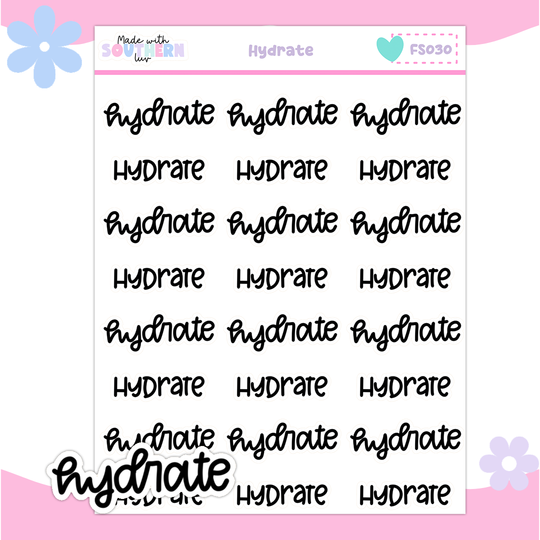 FS030 | HYDRATE | FUNCTIONAL SCRIPT