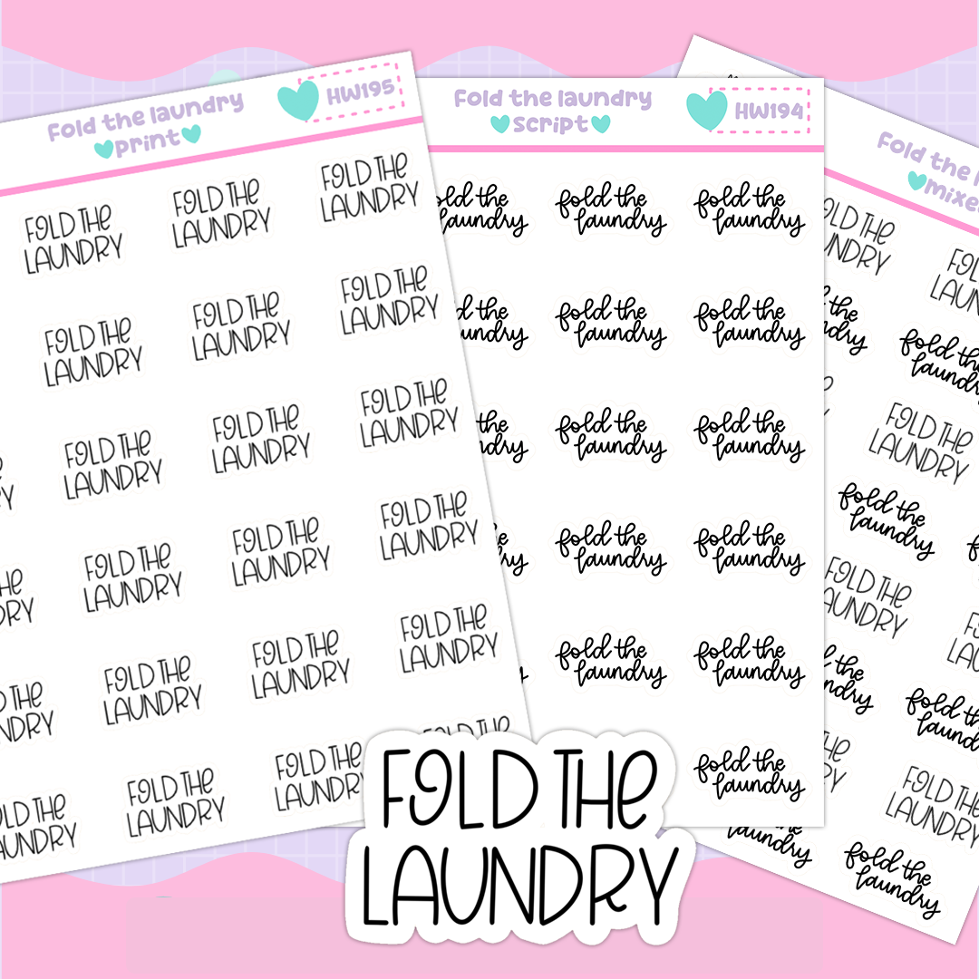 FOLD THE LAUNDRY