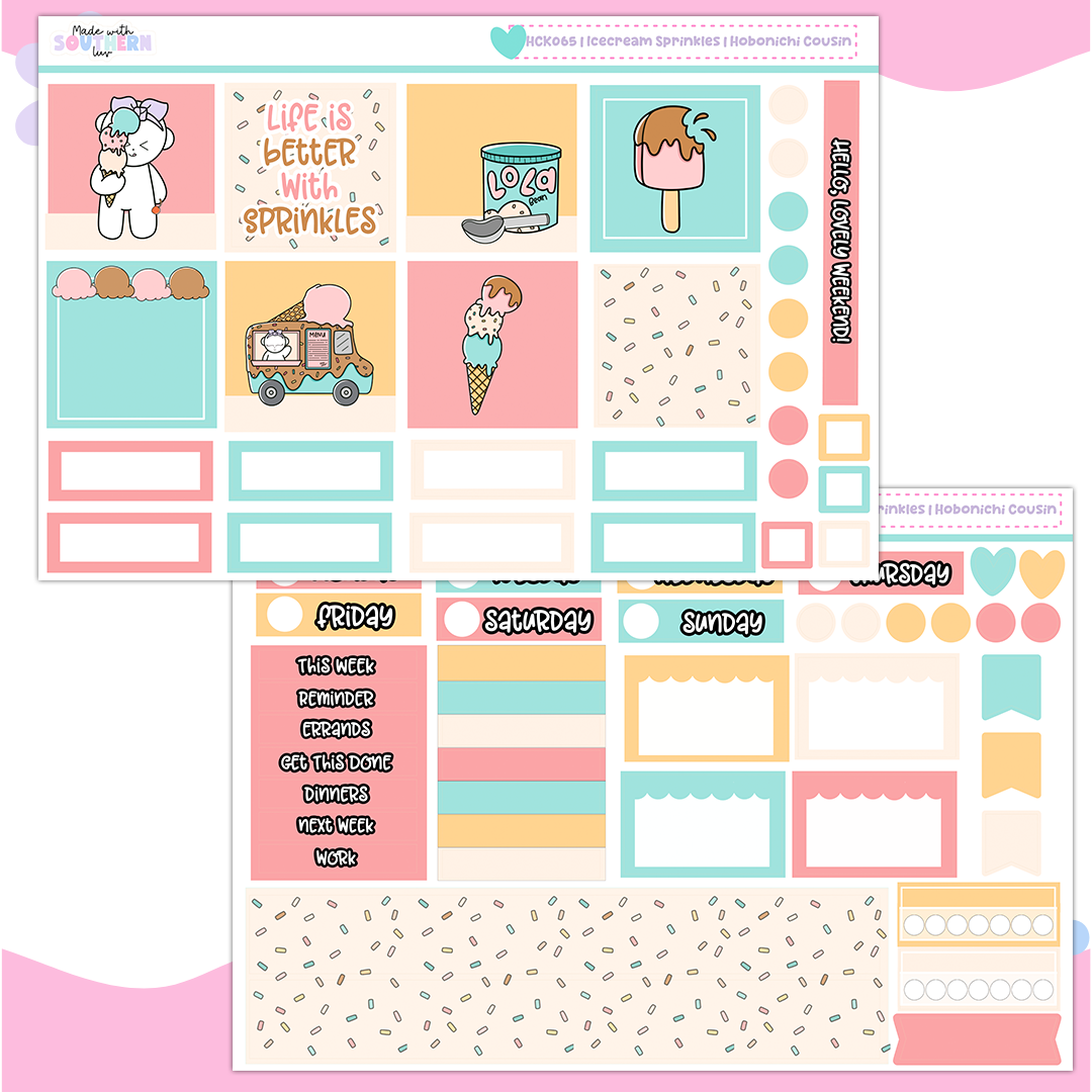 HCK065 | ICE CREAM SPRINKLES | HOBONICHI COUSIN