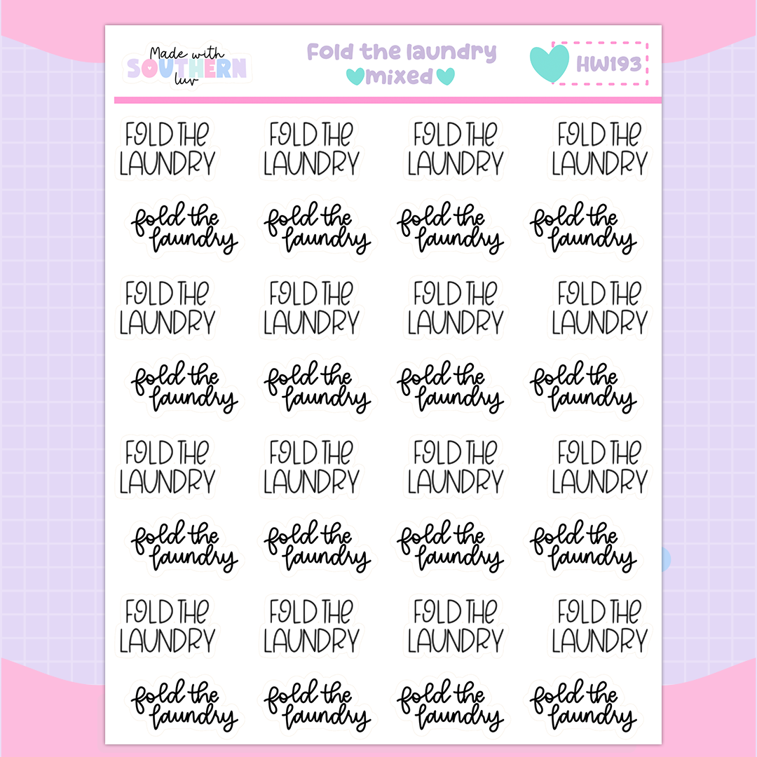 FOLD THE LAUNDRY