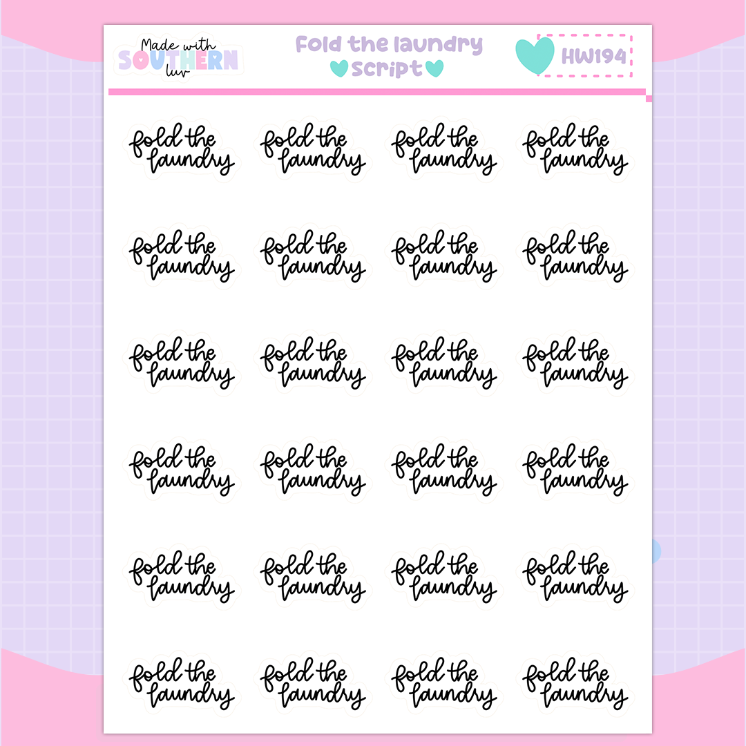 FOLD THE LAUNDRY