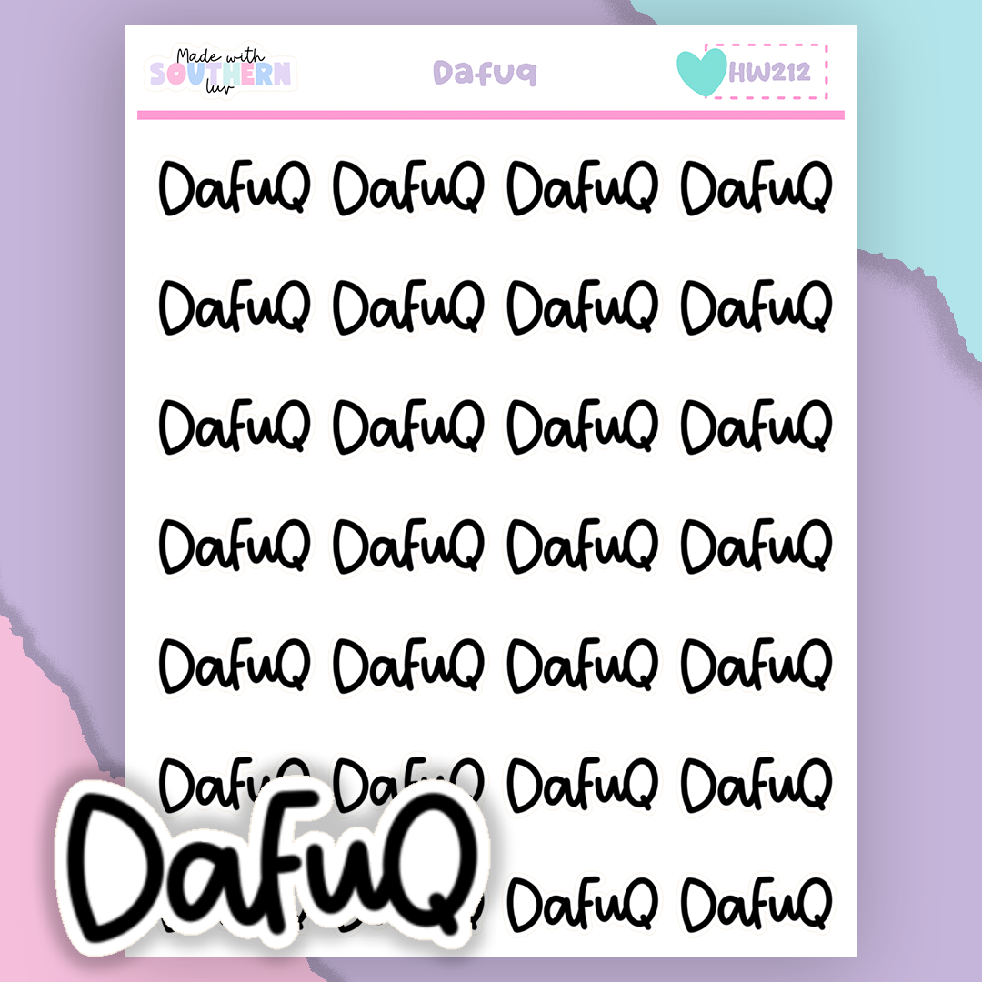 HW212 | DAFUQ