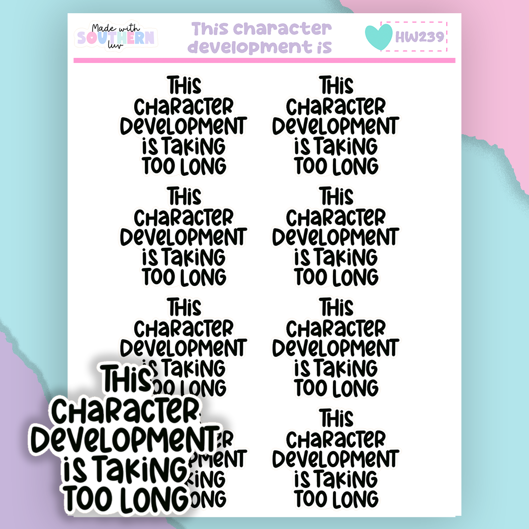 HW239 | THIS CHARACTER DEVELOPMENT