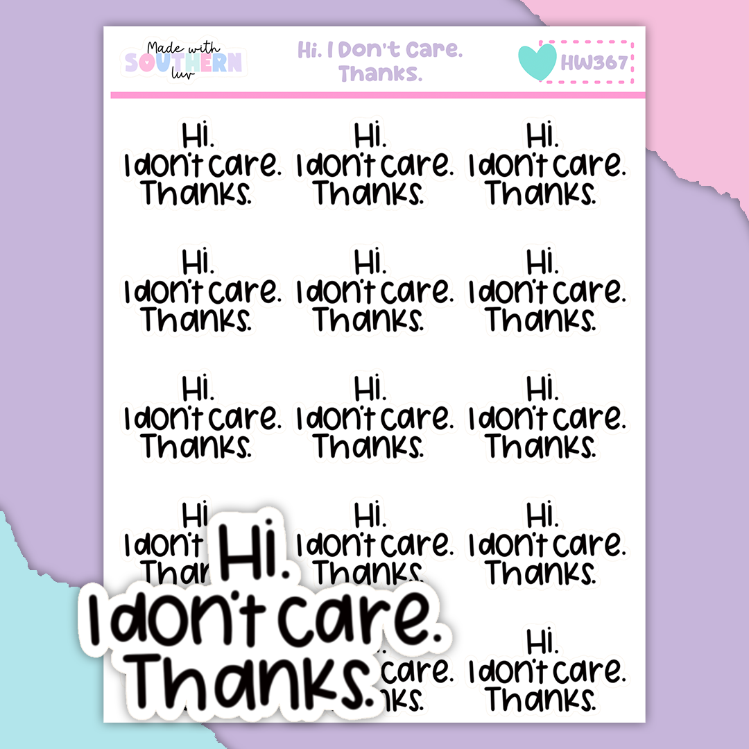 HW367 | HI. I DONT CARE. THANKS.