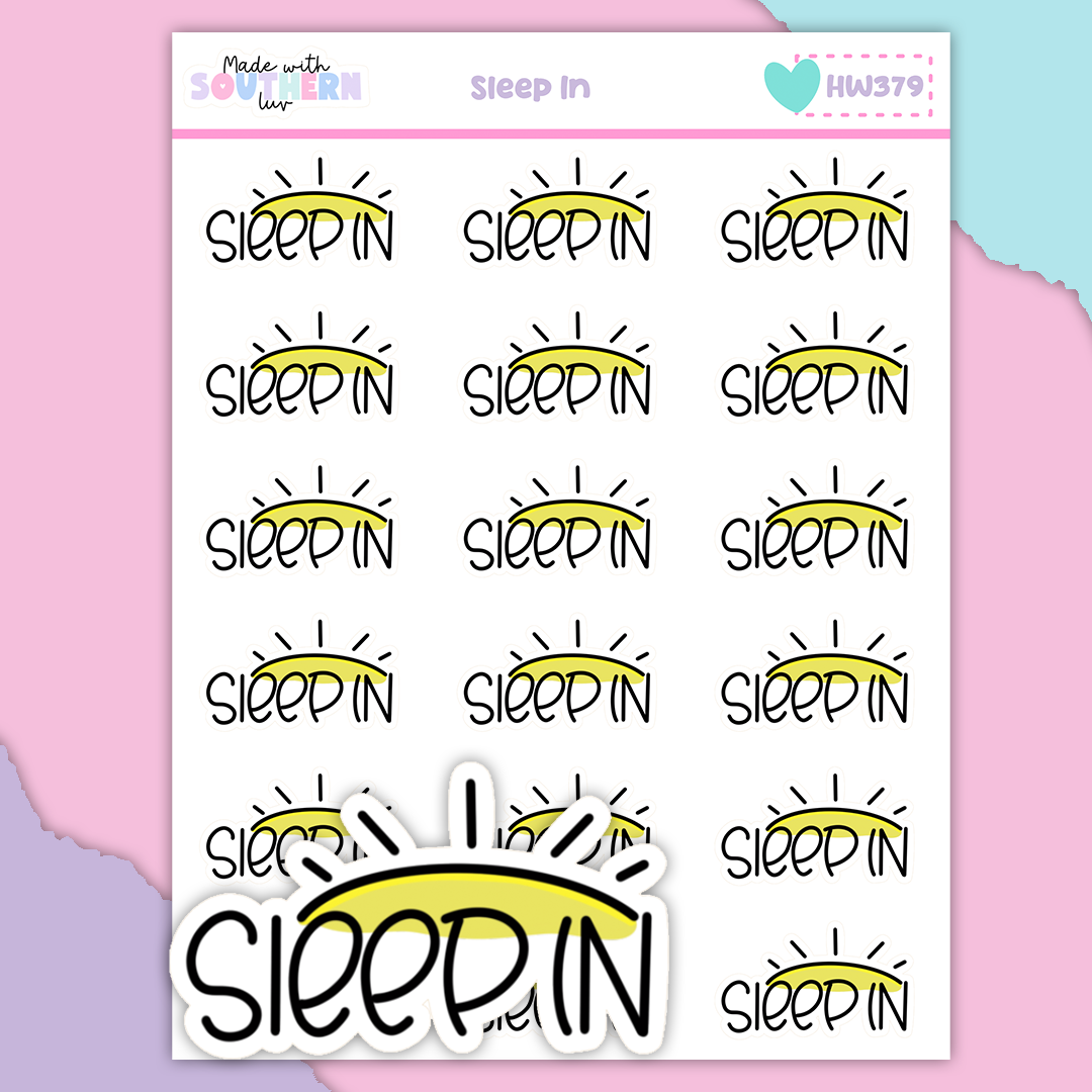 HW379 | SLEEP IN