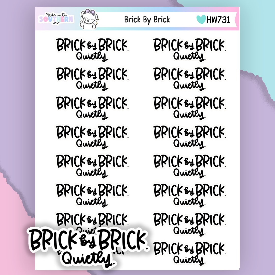 HW731 | BRICK BY BRICK