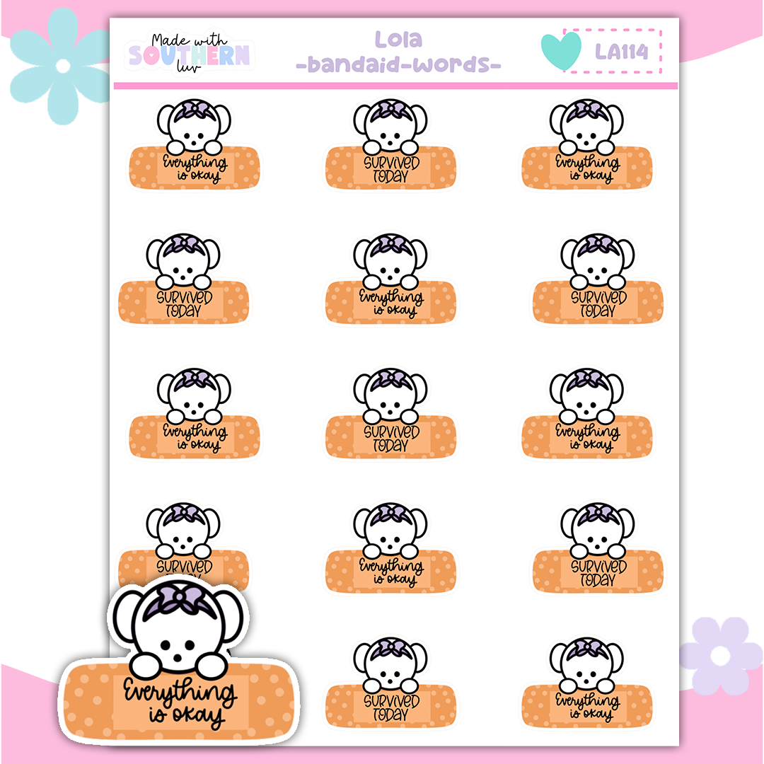 LA114 | LOLA | BANDAID - WORDS