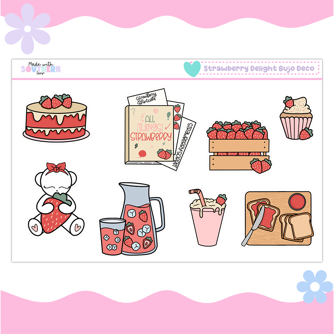 STRAWBERRY DELIGHT BUJO DECO