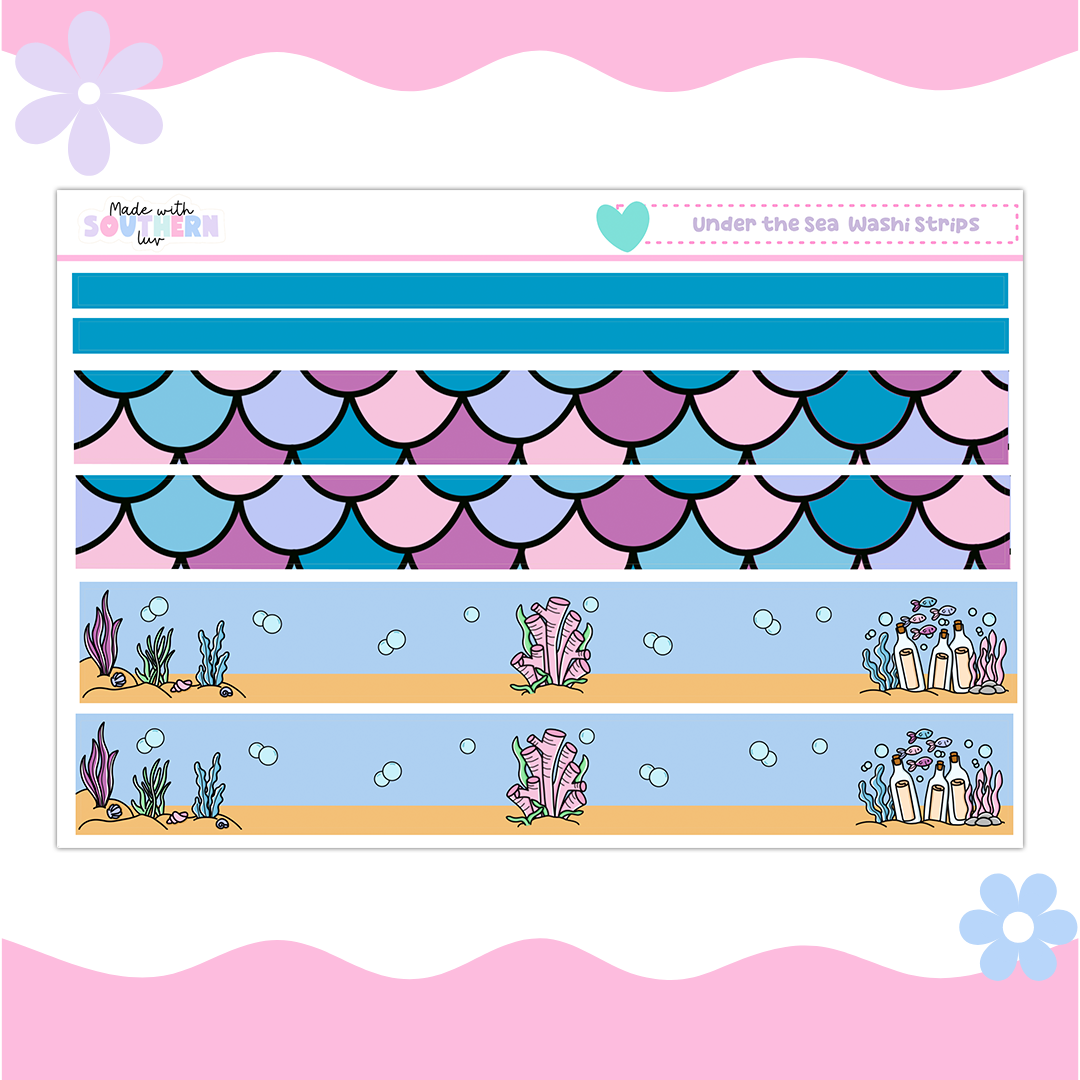 UNDER THE SEA WASHI STRIPS