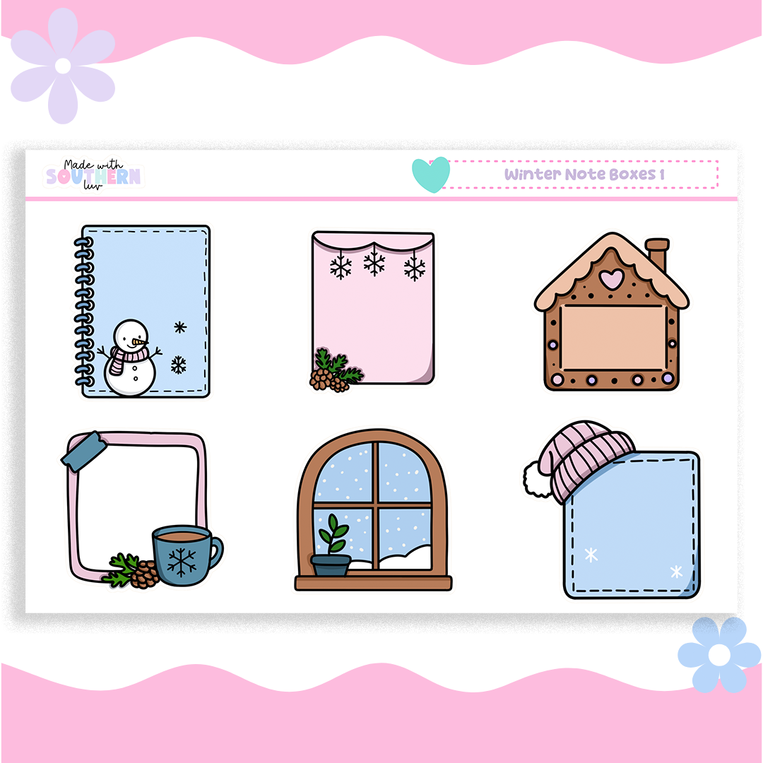 WINTER NOTE BOXES 1
