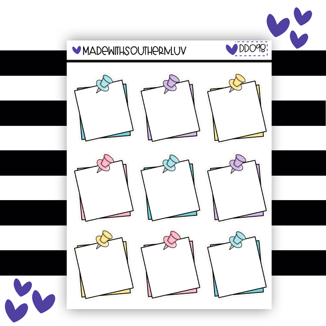 DD098 | PUSH PIN NOTES