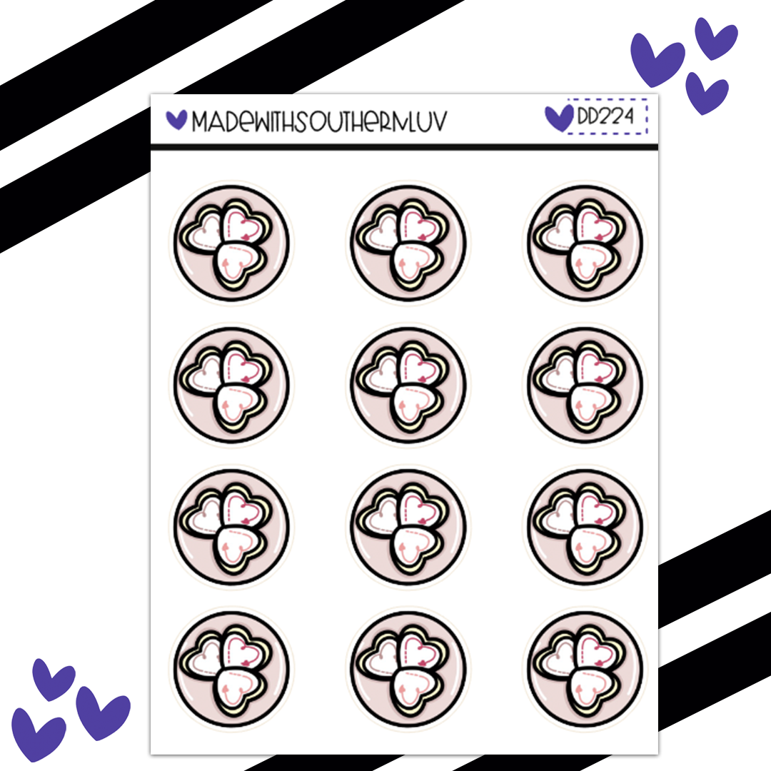DD224| HEART COOKIES DOODLE