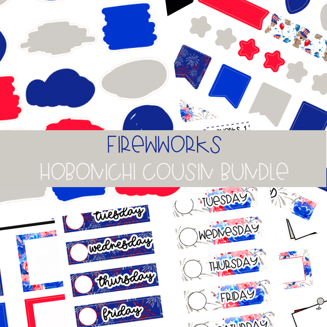 FIreworks - FUNCTIONAL HOBONICHI COUSIN BUNDLE