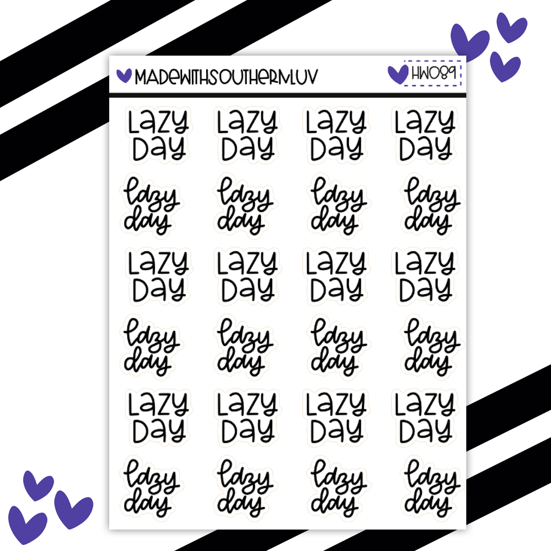 HW089 | LAZY DAY