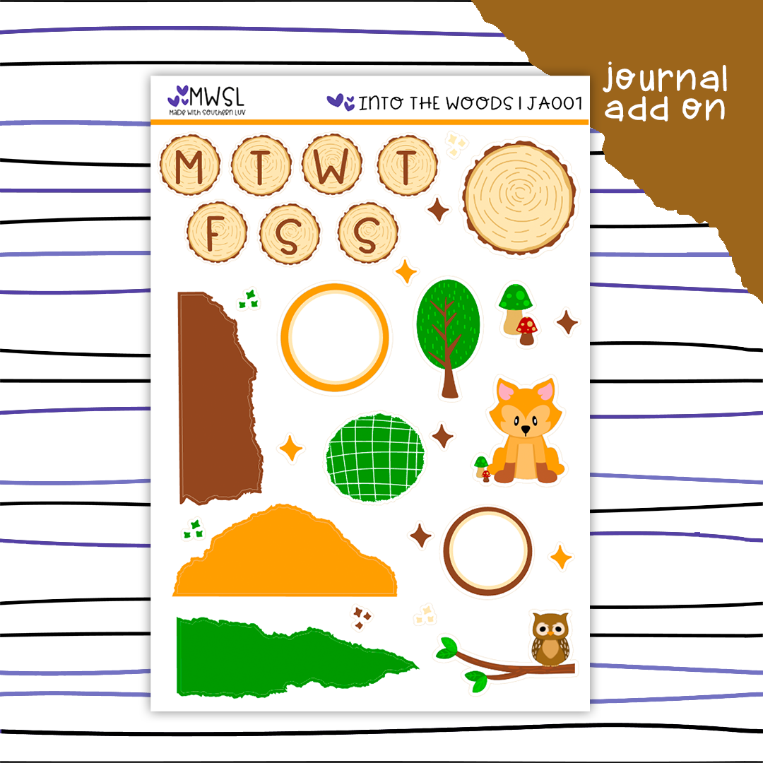 JA001 | INTO THE WOODS JOURNAL ADD ON