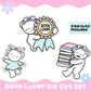 BOOK LUVER DIE CUT STICKER SET