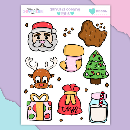 SANTA IS COMING - LARGE DECO - [ALL]