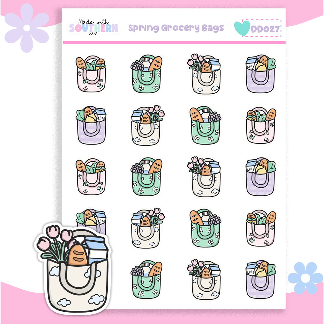DD027 | SPRING GROCERY BAGS