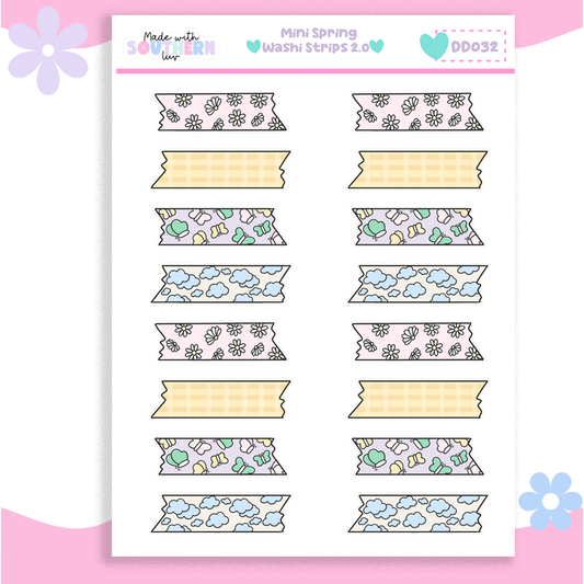DD032 | MINI SPRING WASHI STRIPS 3.0