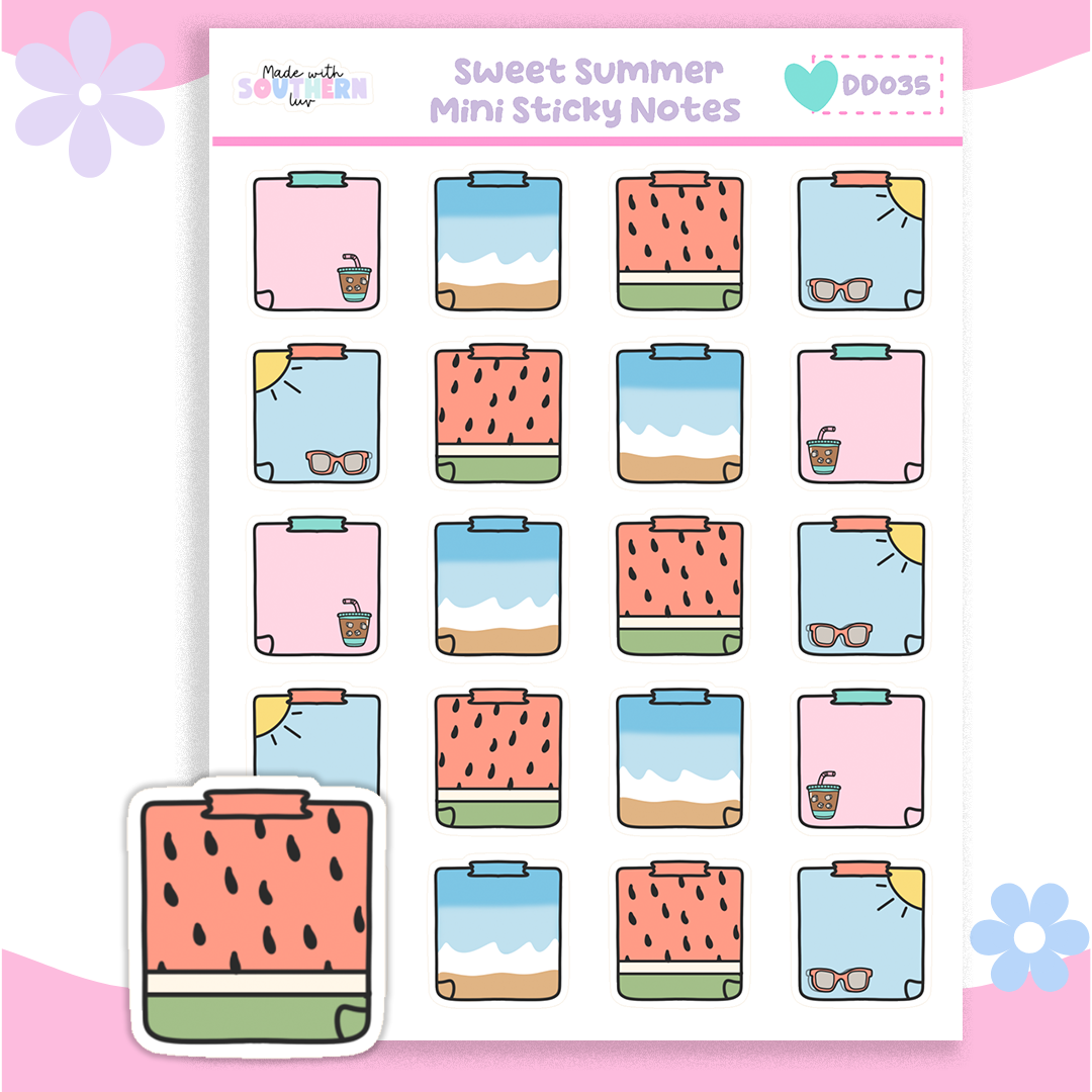 DD035 | SWEET SUMMER | MINI STICKY NOTES