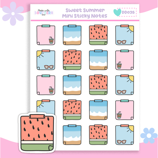 DD035 | SWEET SUMMER | MINI STICKY NOTES