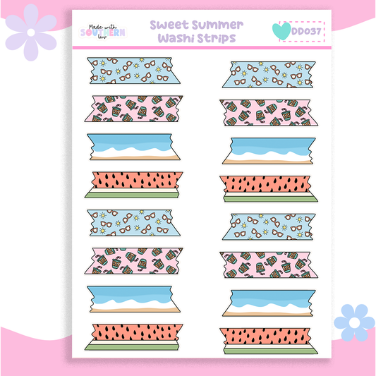 DD037 | SWEET SUMMER | WASHI STRIPS