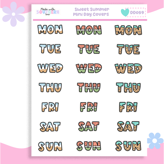 DD059 | SWEET SUMMER MINI DAY COVERS