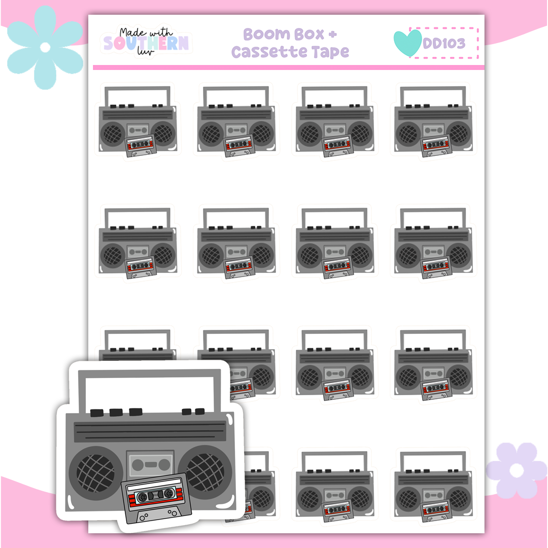 DD103 | BOOM BOX + CASSETTE TAPE