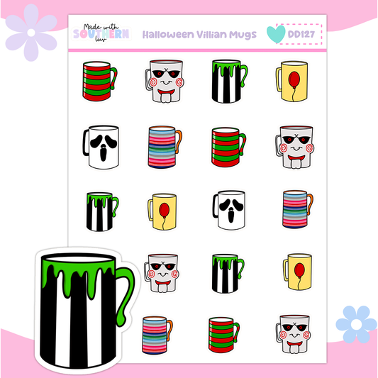 DD127 | HALLOWEEN VILLIAN MUGS
