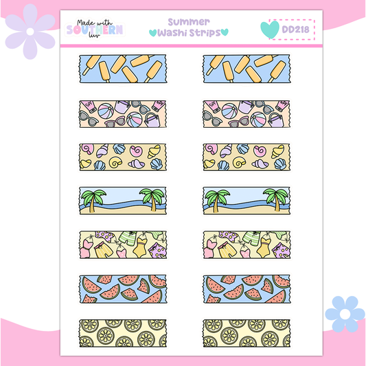 DD218 | SUMMER WASHI STRIPS