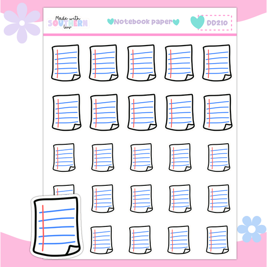 DD210 | NOTEBOOK PAPER