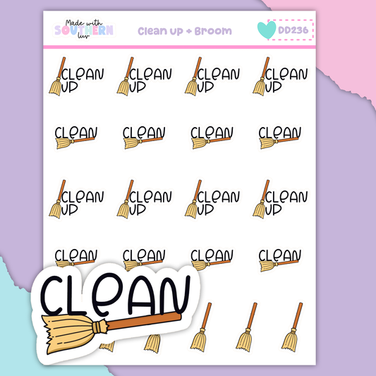 DD236 | CLEAN UP + BROOM | MIXED SHEET