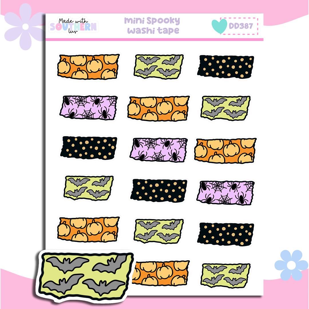 DD387 | MINI SPOOKY WASHI TAPE