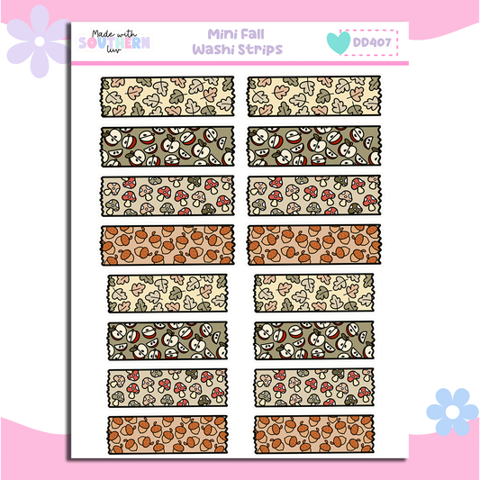DD407 | MINI FALL WASHI STRIPS