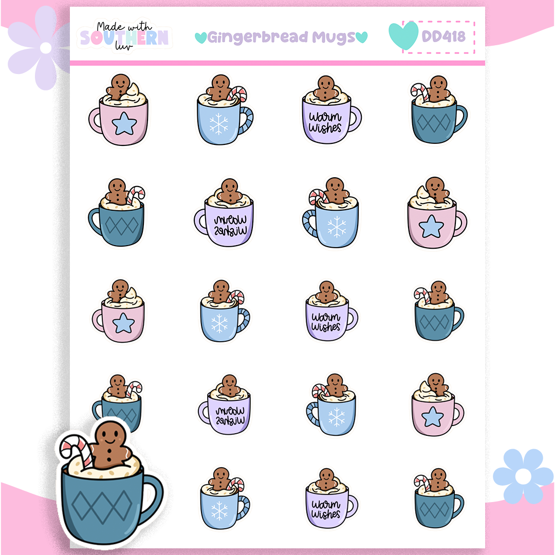 DD418 | GINGERBREAD MUGS