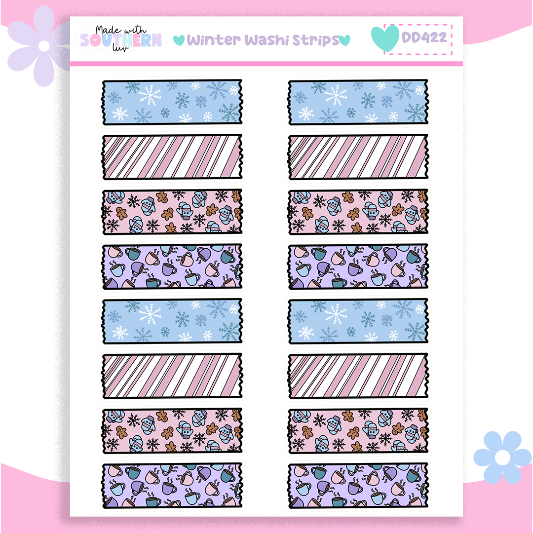 DD422 | WINTER WASHI STRIPS
